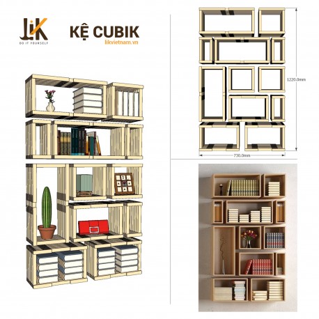 Kệ trang trí treo tường CuBiK