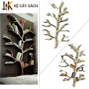 Kệ sách treo tường hình cây 2
