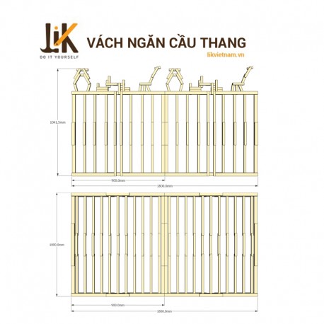 Vách ngăn cầu thang