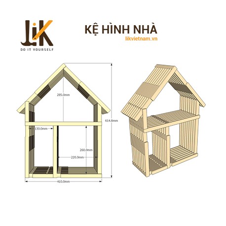 Kệ hình ngôi nhà