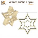 Kệ treo tường ngôi sao 6 cạnh