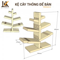 Kệ cây thông để bàn