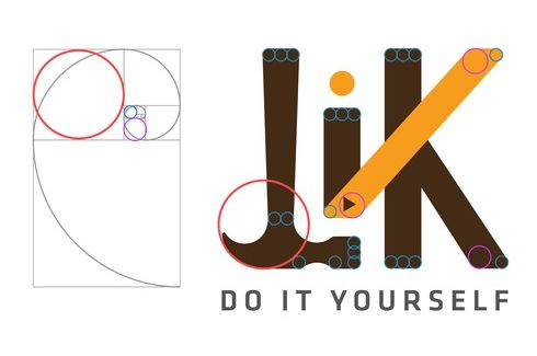LiK Logo Golden Ratio proportions